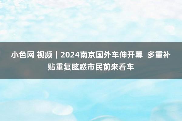 小色网 视频｜2024南京国外车伸开幕  多重补贴重复眩惑市民前来看车